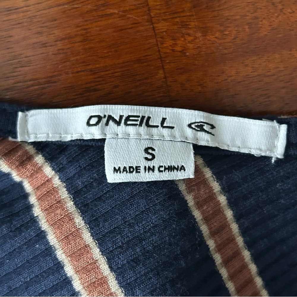 O'Neill Navy and Pink Back-Tie Jumpsuit - Picture 8 of 10